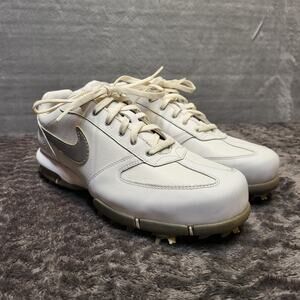 Nike Air Zoom Classic Shoes Mens Size 7 Golf Leather Cleats 314914-100